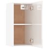 vidaXL TV-Schrank Hochglanz-Wei&szlig; 30,5x30x60 cm Holzwerkstoff