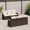 vidaXL Gartensofa-set Braun 55 x 55 x 37 cm Poly-Rattan