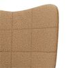 vidaXL Schaukelstuhl Beige Sherpa-Stoff