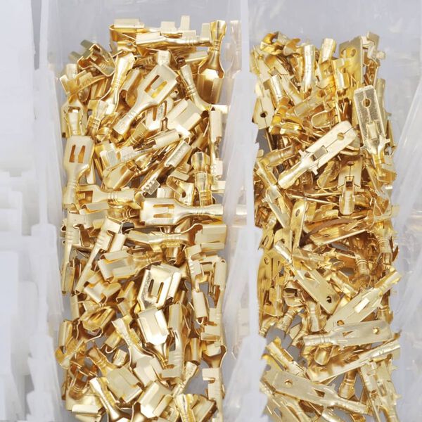 240-tlg. Crimp Terminal Flachstecker Kabelschuhe Sortiment