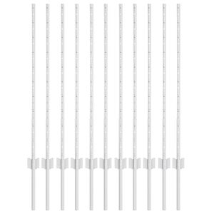 vidaXL Eingebetteter Zaunpfosten 11 Stk. Silber 140 cm