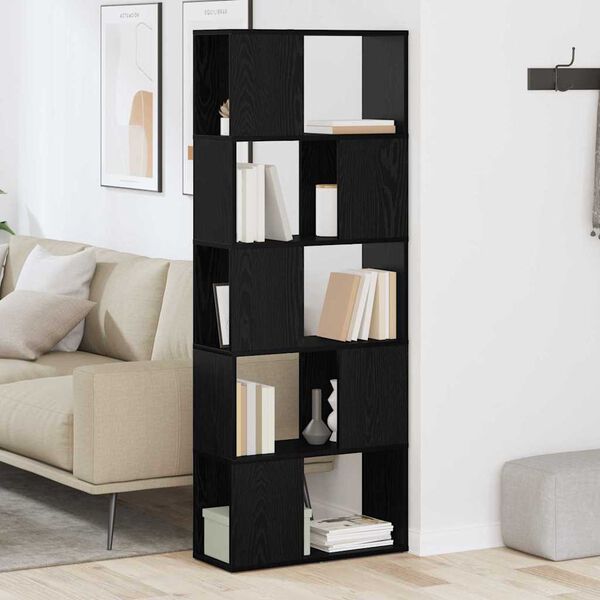 vidaXL TV-Schrankset Schwarz 60 x 24 x 156 cm Holzwerkstoff