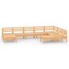 vidaXL 9-tlg. Garten-Lounge-Set Massivholz Kiefer
