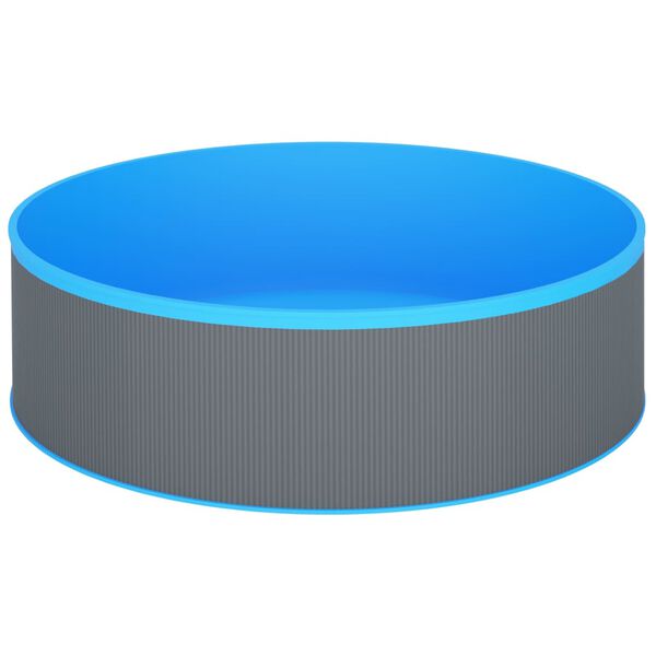 vidaXL Planschbecken 350x90 cm Grau