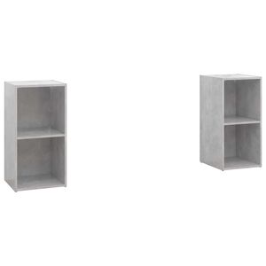 vidaXL TV-Schr&auml;nke 2 Stk. Betongrau 72x35x36,5 cm Holzwerkstoff