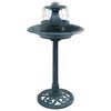 vidaXL Vogelbad mit Springbrunnen Gr&uuml;n 50&times;91 cm Kunststoff