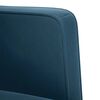 vidaXL Zweisitzer-Sofa Blau 111 cm Samt