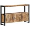 vidaXL Beistellschrank 120x30x75 cm Massivholz Mango