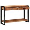 vidaXL Konsolentisch Braun 120 x 33 x 75 cm Massivholz Akazie