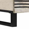 vidaXL Couchtisch Beige und Schwarz 100 x 54 x 40 cm Massivholz Akazie
