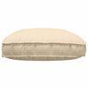 vidaXL Kissen Beige 120 x 80 x 12 cm Oxford-Stoff