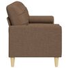 vidaXL 3-Sitzer-Sofa mit Zierkissen Braun 210 cm Stoff