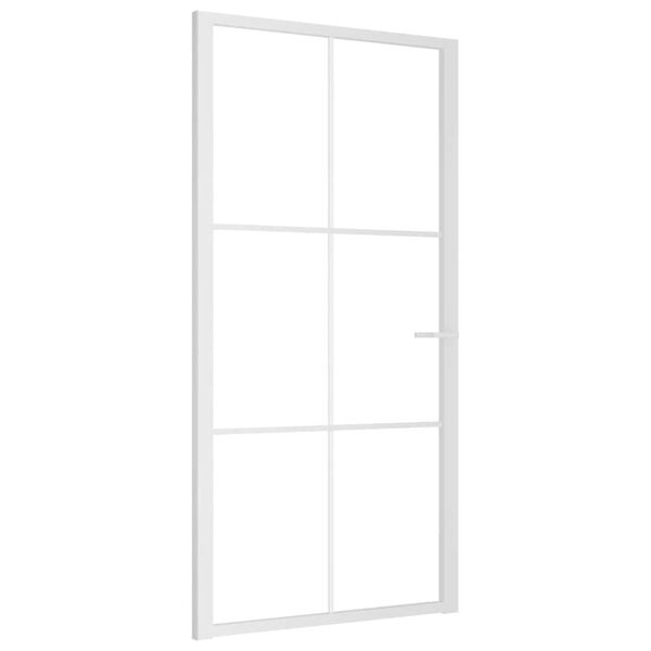 vidaXL Innent&uuml;r 102,5x201,5 cm Wei&szlig; ESG-Glas und Aluminium