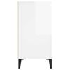 vidaXL Sideboard Hochglanz-Wei&szlig; 102x35x70 cm Holzwerkstoff
