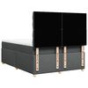 vidaXL Boxspringbett mit Matratze Dunkelgrau 160x200 cm Stoff