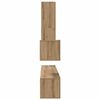 vidaXL Wand-TV-Schrank Wandmontiert 4 pcs Artisan-Eiche Holzwerkstoff