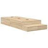 vidaXL Aufbewahrungsbettgestell Sonoma-Eiche 90 cm Holzwerkstoff