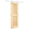 vidaXL Schiebet&uuml;r 70 x 210 cm Massivkiefer (Unbehandelt)