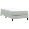 vidaXL Boxspringbett ohne Matratze Hellgrau 100x210 cm Samt