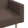 vidaXL Schlafsofa 2-Sitzer Taupe Stoff