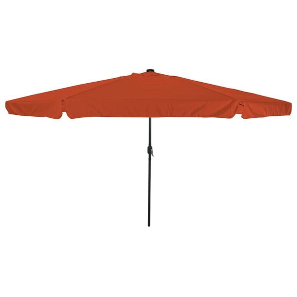 vidaXL Garten-Sonnenschirm Terrakotta 395 x 395 x 245 cm Polyester