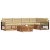 vidaXL Outdoor-Sofagarnitur mit Kissen 6 pcs Natur und Beige