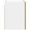 vidaXL H&auml;ngeschrank mit T&uuml;r Artisan-Eiche und Wei&szlig; 40 x 31 x 40 cm