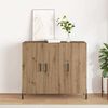 vidaXL Sideboard Artisan-Eiche 90 x 34 x 80 cm Holzwerkstoff