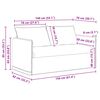 vidaXL Sofa Dunkelgrau Gesamtabmessungen: 156 x 82 x 85 cm (B x T x H)