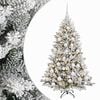 vidaXL K&uuml;nstlicher Weihnachtsbaum mit Kugel 120 cm 150 LEDs