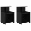 vidaXL Nachttisch 2 stk. Schwarz Eichen-Optik 40 x 35 x 60 cm