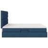 vidaXL Bett mit Stauraum und LED mit LED Blau 160 x 200 cm Polyester