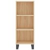 vidaXL Highboard Sonoma-Eiche 34,5x34x180 cm Holzwerkstoff