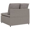 vidaXL Modulares Sofa Mittelmodul mit Kissen Taupe 100 cm