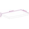 vidaXL Tischplatte mit Baumkante 40x20x3,8 cm Massivholz Mango