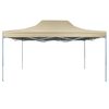 vidaXL Faltzelt Pop-Up 3x4,5 m Cremewei&szlig;