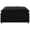 vidaXL Modulares Sofa Fu&szlig;hocker-Modul Schwarz 100x100x48 cm