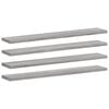 vidaXL Wandregale 4 Stk. Grau Sonoma 60x10x1,5 cm Holzwerkstoff