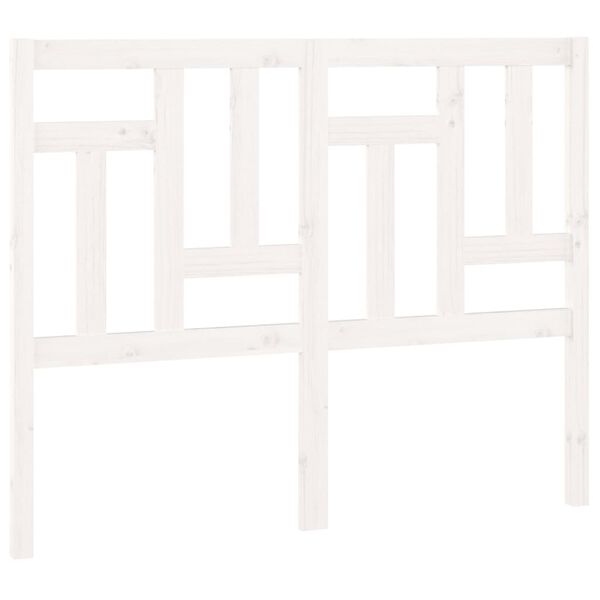 vidaXL Kopfteil Weiß 155,5x4x100 cm Massivholz Kiefer