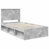 vidaXL Bettrahmen Beton Grau 100 x 200 cm Massives Kiefernholz