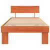 vidaXL Bettrahmen Wachsbraun 90 x 200 cm Massives Kiefernholz