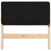 vidaXL Gepolstertes Kopfteil mit Kopfteil Braun und Schwarz 80 cm