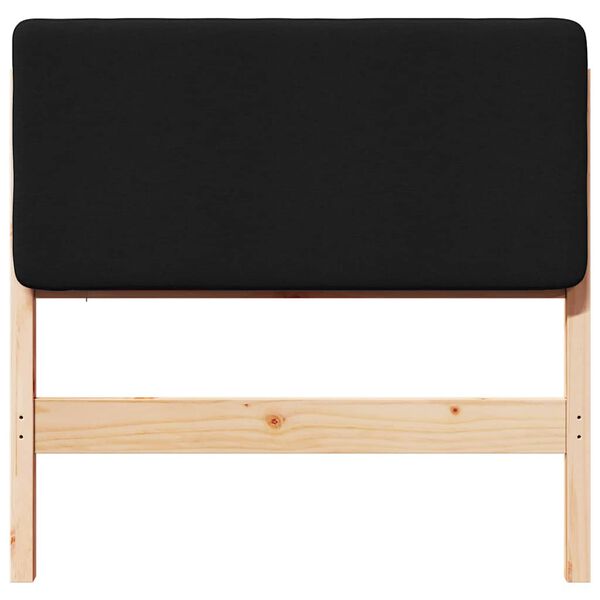 vidaXL Gepolstertes Kopfteil mit Kopfteil Braun und Schwarz 80 cm