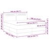 vidaXL Boxspringbett mit Matratze Schwarz 140 x 190 cm Kunstleder