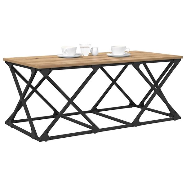 vidaXL Couchtisch Artisan-Eiche 100 x 49 x 40 cm Holzwerkstoff
