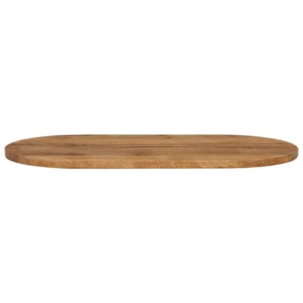 vidaXL Tischplatte 140x60x2,5 cm Oval Massivholz Mango