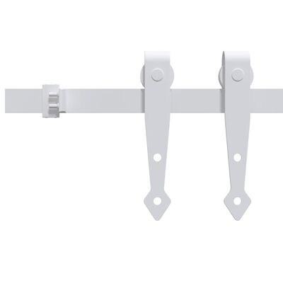 vidaXL Mini Schiebetürbeschlag Set für Schranktüren Carbonstahl 152 cm