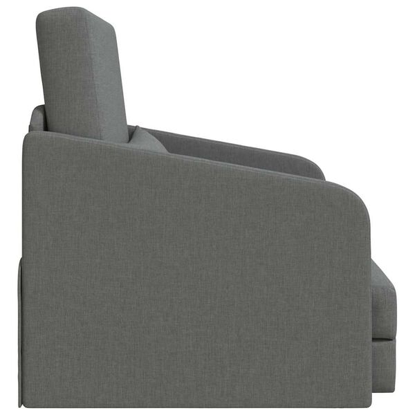 vidaXL Schlafsofa 60cm Dunkelgrau Stoff