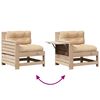 vidaXL 7-tlg. Garten-Lounge-Set mit Kissen Massivholz Kiefer
