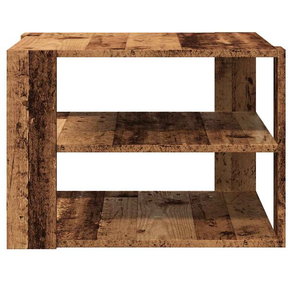 vidaXL Couchtisch Altholz-Optik 58x58x40 cm Holzwerkstoff